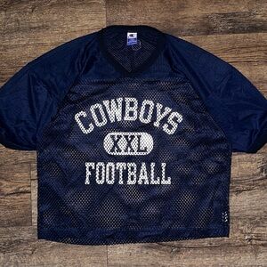 Vintage Dallas Cowboys Champion NFL Team Mesh Practice Jersey Men's L MINT 1990s
